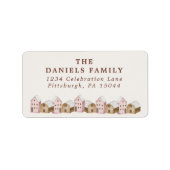 noord - scandi modern natuurlandschap etiket (Voorkant)