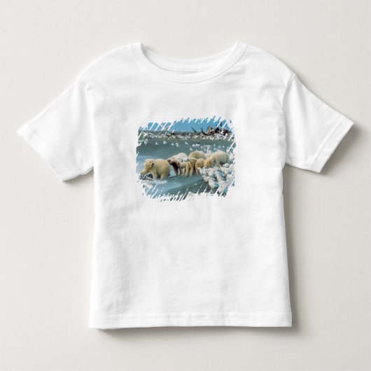 Noord-Slope, Alaska. Polaire Beren Ursus Kinder Shirts (Voorkant)