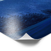 Noord-Star boven het bos Foto Afdruk (Hoek)