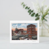 Noord-station - Railroad Depot Briefkaart (Staand voorkant)