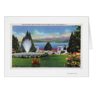 Noord-Uitzicht van het meer van Ft. William Henry