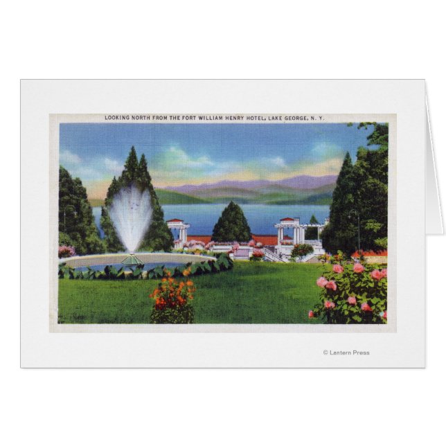 Noord-Uitzicht van het meer van Ft. William Henry (Voorkant Horizontaal)
