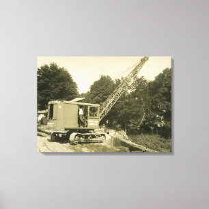 NOORD-WEST-ENGINEERKRANE EN SCHEEPSAFDRUKKING 26 CANVAS AFDRUK