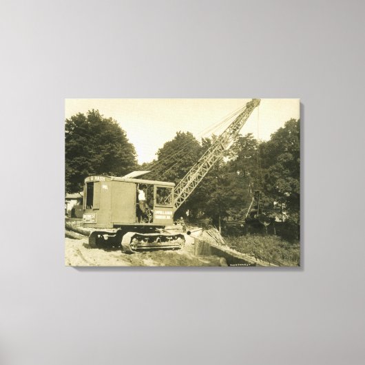 NOORD-WEST-ENGINEERKRANE EN SCHEEPSAFDRUKKING 26 CANVAS AFDRUK (Voorkant)