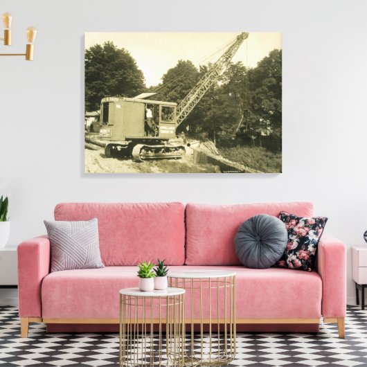 NOORD-WEST-ENGINEERKRANE EN SCHEEPSAFDRUKKING 26 CANVAS AFDRUK (Insitu (Woonkamer))