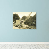 NOORD-WEST-ENGINEERKRANE EN SCHEEPSAFDRUKKING 26 CANVAS AFDRUK (Insitu (Houten vloer))