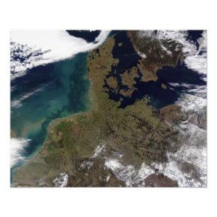 Noord-Western Europa Foto Afdruk