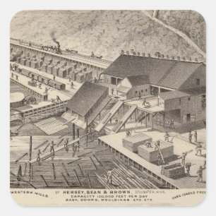 Noord-Westerne Mills of Hersey, Minnesota Vierkante Sticker