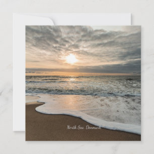 Noord-Zee, Denemarken pittoreske zonsondergang,