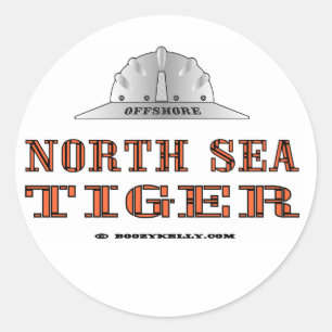 Noord-Zee Tijger, Offshore, Olie, GAs, Ronde Sticker