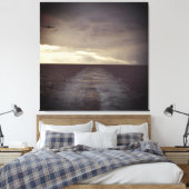 Noord-Zee Zeegezicht, Oceaan Uitzicht Canvas Afdruk (Insitu (Slaapkamer))