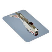 Noordamerikaanse marine FJ2 Fury Jet Fighter Magneet (Rechterzijde)