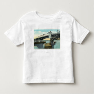 Noordbrug die Lewiston en Auburn verbindt Kinder Shirts