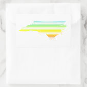 noordelijk carolina chill fade rechthoekige sticker (Tas)