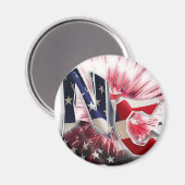 noordelijk carolina magneet (Voorkant / Achterkant)