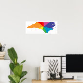 noordelijk carolina pride . poster (Thuiskantoor)