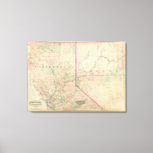 Noordelijk gedeelte Californië en Nevada Canvas Afdruk