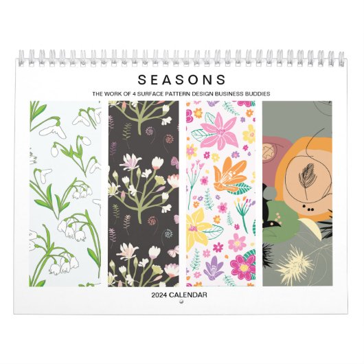 Noordelijk halfrond 2024 seizoenen kalender (Hoes)