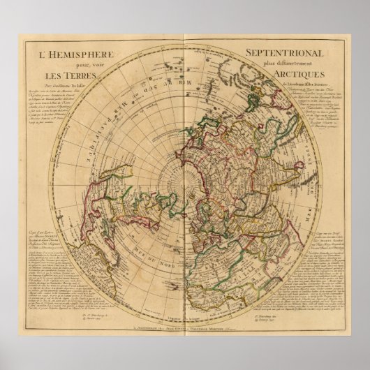 noordelijk halfrond 5 poster (Voorkant)