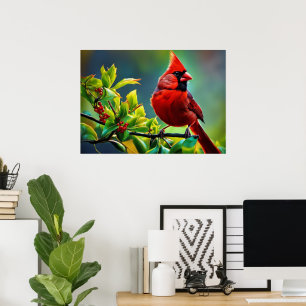 Noordelijk Kardinaal Poster