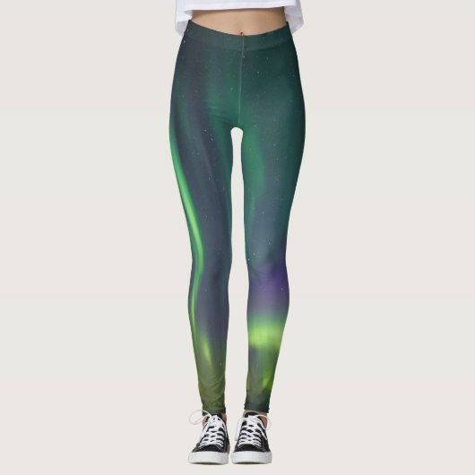 noordelijk licht, aurora borealis leggings (Voorkant)