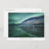 noordelijk licht briefkaart (Voorkant / Achterkant)