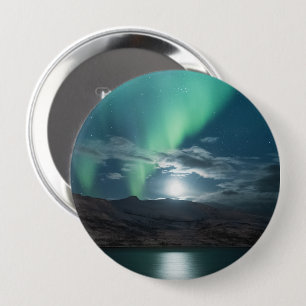 noordelijk licht ronde button 4,0 cm