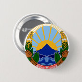 noordelijk macedonië embleem ronde button 5,7 cm (Voorkant /achterkant)