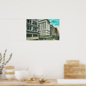 Noordelijk Uitzicht van Broadway vanaf achtste Poster (Keuken)