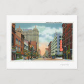 Noordelijk Uitzicht van de hoofdstraat Briefkaart (Voorkant)