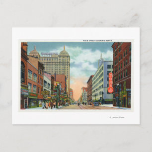 Noordelijk Uitzicht van de hoofdstraat Briefkaart