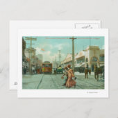 Noordelijk Uitzicht van Fillmore St van O'Farrell Briefkaart (Voorkant / Achterkant)