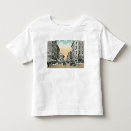 Noordelijk Uitzicht van Washington Street van Cour Kinder Shirts (Voorkant)