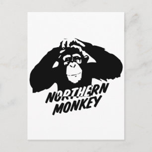 Noordelijke aap briefkaart