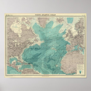 Noordelijke Atlantische Oceaan Poster