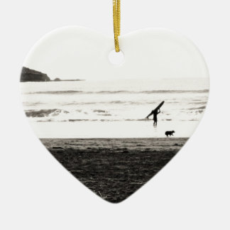 Noordelijke Californische strand Scene Keramisch Ornament