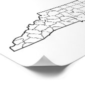 Noordelijke Carolina County's Blank overzicht (Hoek)