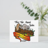 Noordelijke Carolina Tar Heel Gray Squirrel Briefkaart (Staand voorkant)