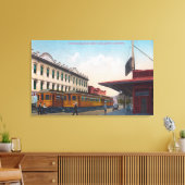 Noordelijke elektrische treinstel canvas afdruk (Insitu (Woonkamer))