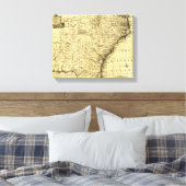 Noordelijke en Zuid-Carolina en Georgië - Panorami Canvas Afdruk (Insitu (Slaapkamer))