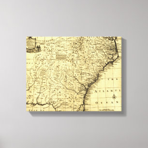 Noordelijke en Zuid-Carolina en Georgië - Panorami Canvas Afdruk