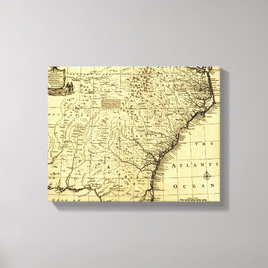 Noordelijke en Zuid-Carolina en Georgië - Panorami Canvas Afdruk (Voorkant)