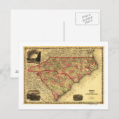 Noordelijke en Zuid-CarolinaPanoramic Map Briefkaart (Voorkant / Achterkant)