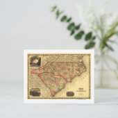 Noordelijke en Zuid-CarolinaPanoramic Map Briefkaart (Staand voorkant)