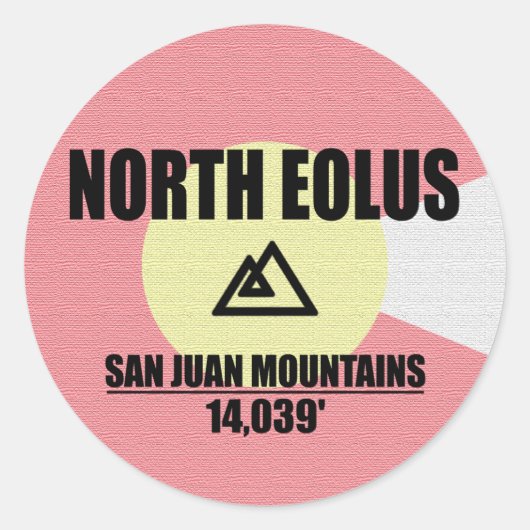 Noordelijke Eolus Ronde Sticker (Voorkant)