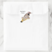 Noordelijke flikker vierkante sticker (Tas)