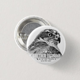 Noordelijke Goshawk Ronde Button 3,2 Cm