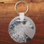 Noordelijke Goshawk Sleutelhanger (Voorkant)