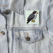 Noordelijke Goshawk Vierkante Button 5,1 Cm (In situ)