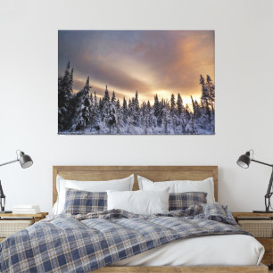 noordelijke hemel canvas afdruk